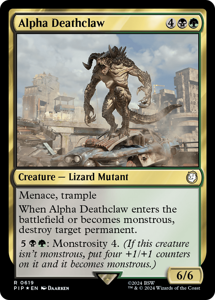 Alpha Deathclaw (Surge Foil) [Fallout] | Boutique FDB TCG