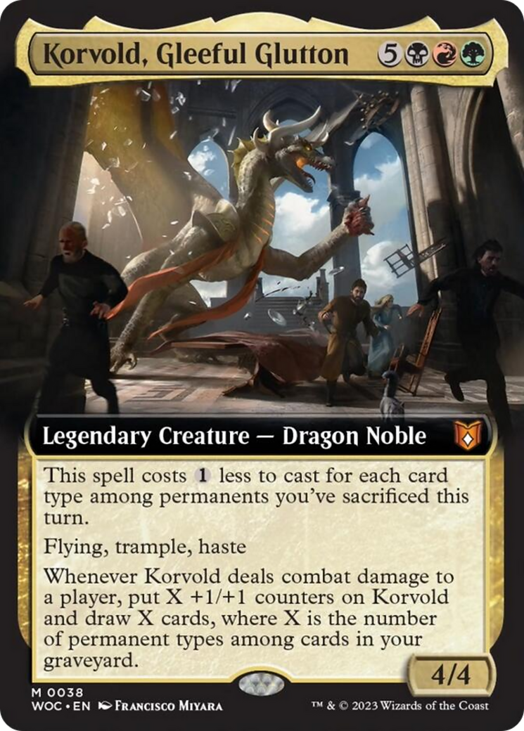 Korvold, Gleeful Glutton (Extended Art) [Wilds of Eldraine Commander] | Boutique FDB TCG