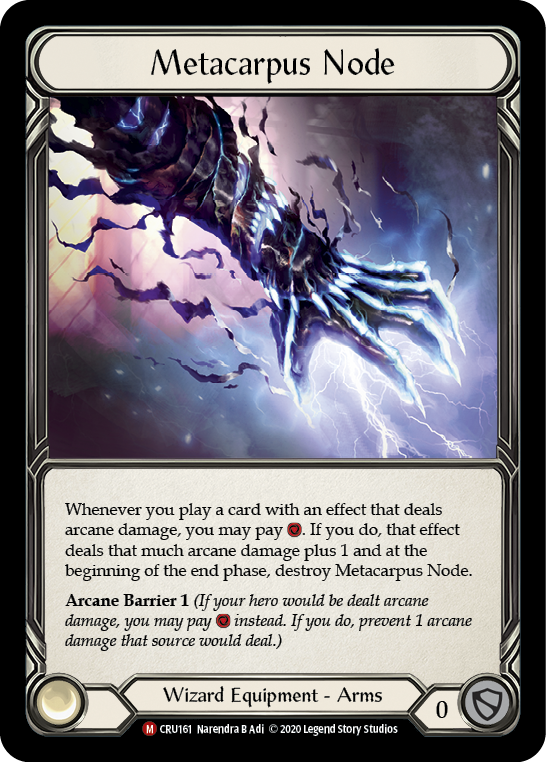 Metacarpus Node [CRU161] (Crucible of War)  1st Edition Normal | Boutique FDB TCG