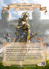 Hala Goldenhelm [LGS144] (Promo)  Rainbow Foil | Boutique FDB TCG