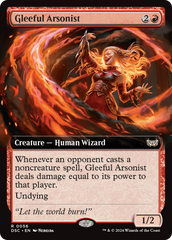 Gleeful Arsonist (Extended Art) [Duskmourn: House of Horror Commander] | Boutique FDB TCG