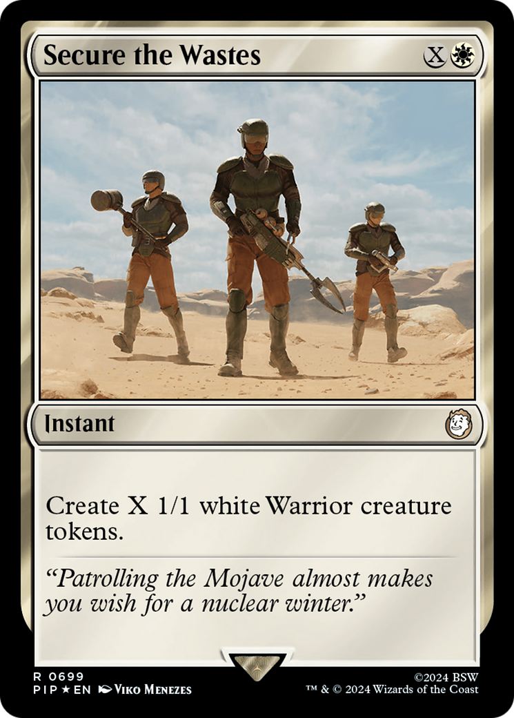 Secure the Wastes (Surge Foil) [Fallout] | Boutique FDB TCG