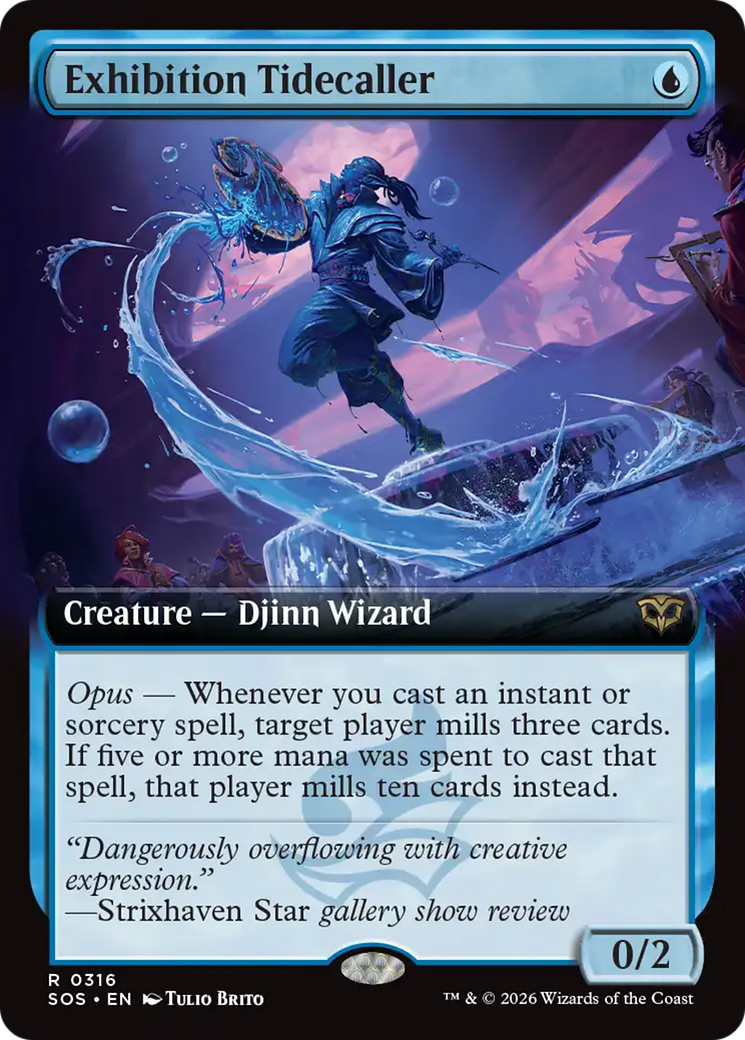 Exhibition Tidecaller (Extended Art) [Secrets of Strixhaven] | Boutique FDB TCG