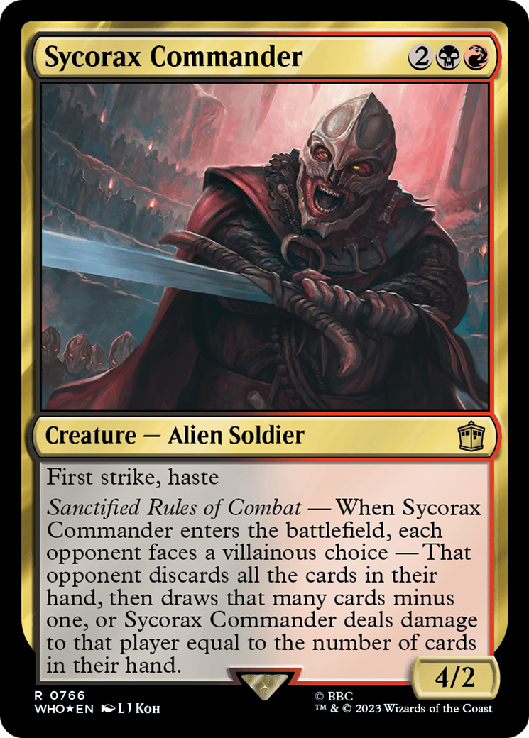 Sycorax Commander (Surge Foil) [Doctor Who] | Boutique FDB TCG