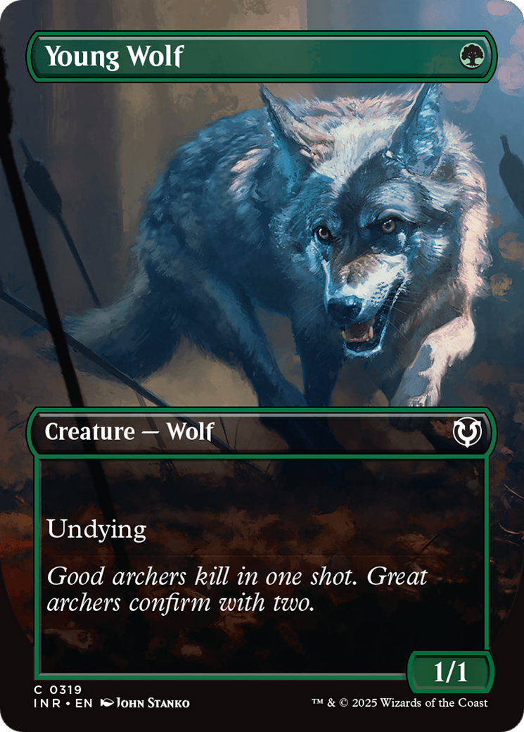 Young Wolf (Borderless) [Innistrad Remastered] | Boutique FDB TCG