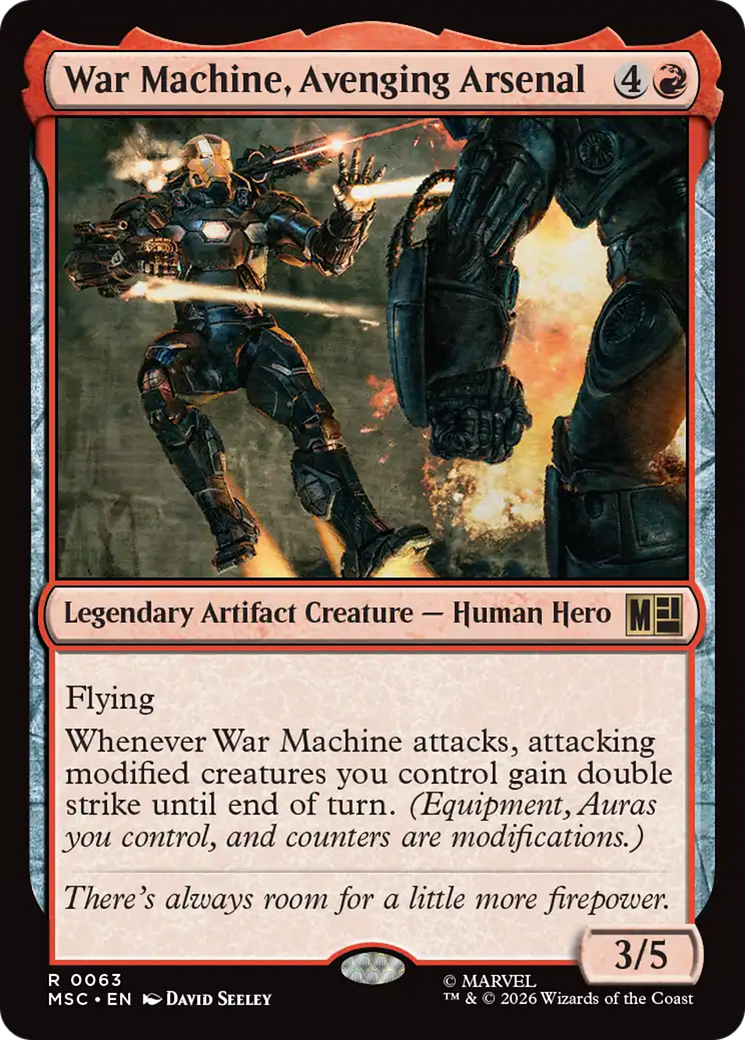 War Machine, Avenging Arsenal [Marvel Super Heroes Commander] | Boutique FDB TCG
