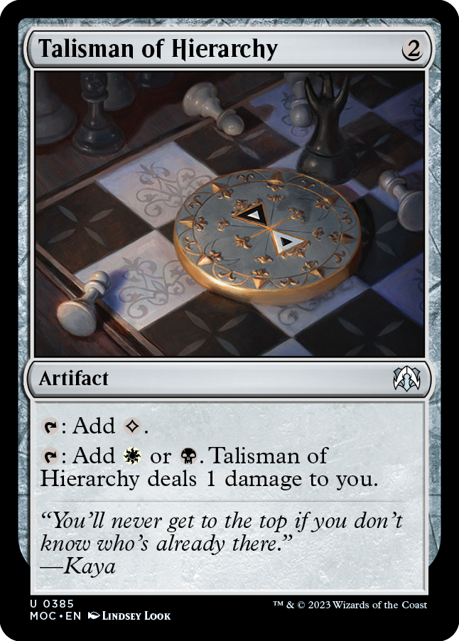 Talisman of Hierarchy [March of the Machine Commander] | Boutique FDB TCG