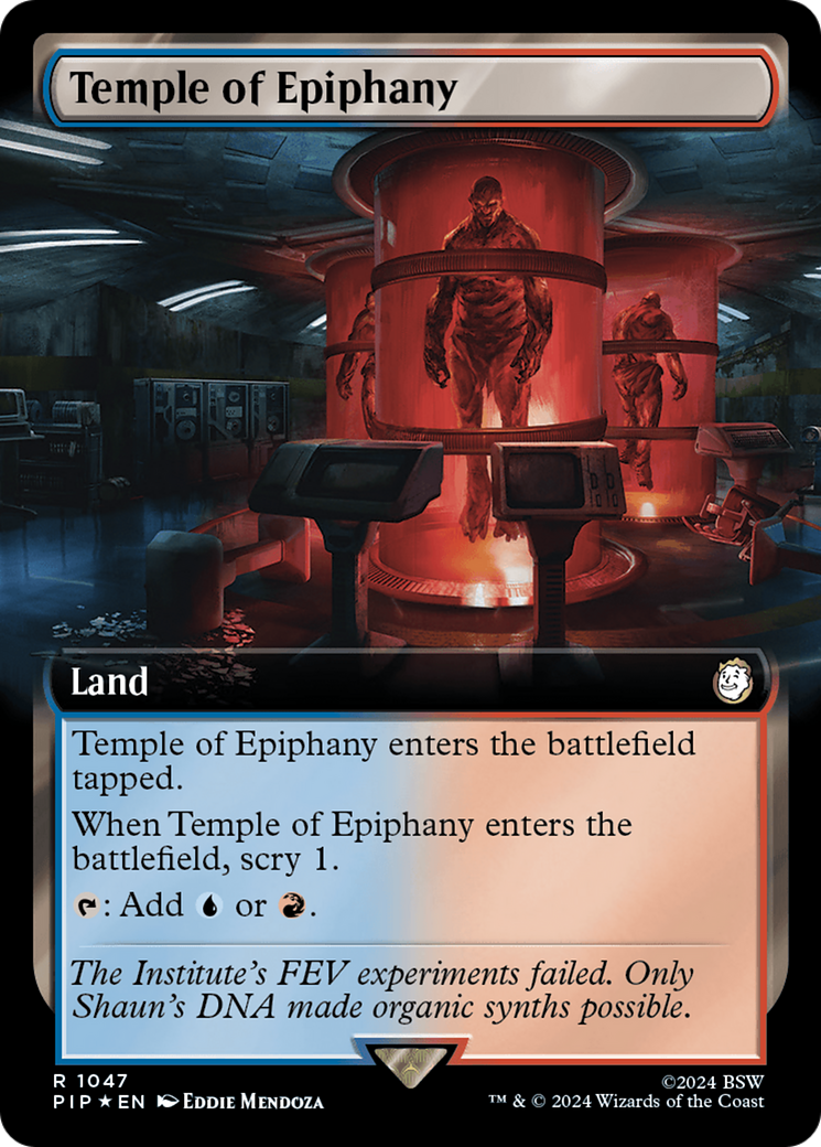 Temple of Epiphany (Extended Art) (Surge Foil) [Fallout] | Boutique FDB TCG