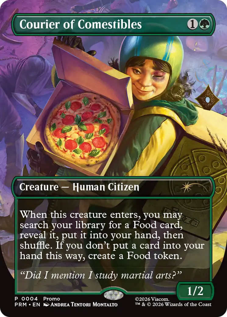 Courier of Comestibles (Borderless) [Wizards Play Network 2026] | Boutique FDB TCG