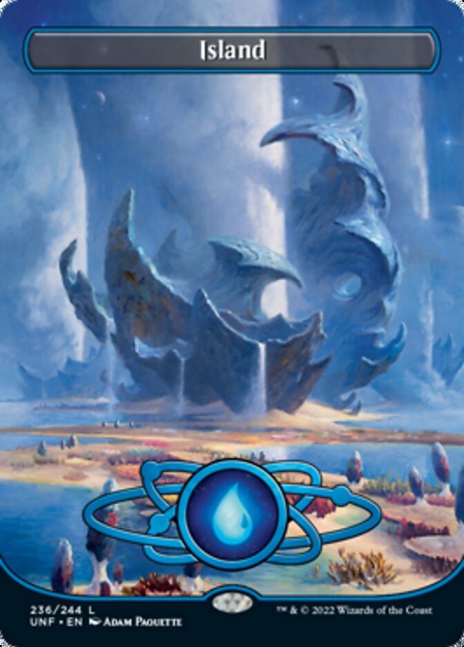 Island (236) (Planetary Space-ic Land) [Unfinity] | Boutique FDB TCG