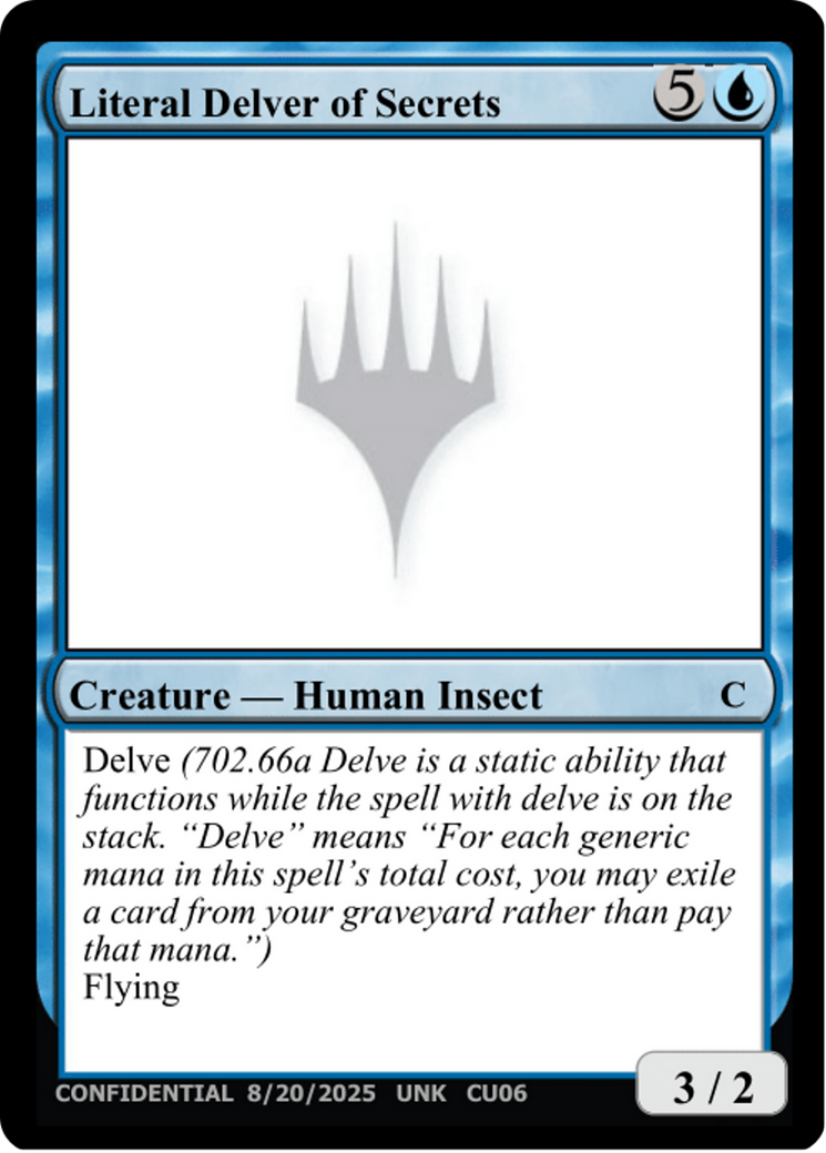 Literal Delver of Secrets [Unknown Event] | Boutique FDB TCG