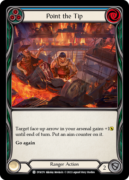 Point the Tip (Blue) [DYN170] (Dynasty)  Rainbow Foil | Boutique FDB TCG