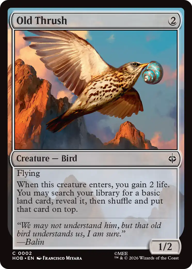 Old Thrush [The Hobbit] | Boutique FDB TCG