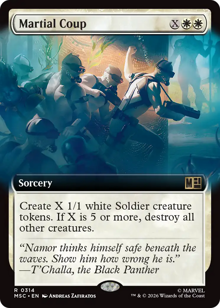 Martial Coup (Extended Art) [Marvel Super Heroes Commander] | Boutique FDB TCG