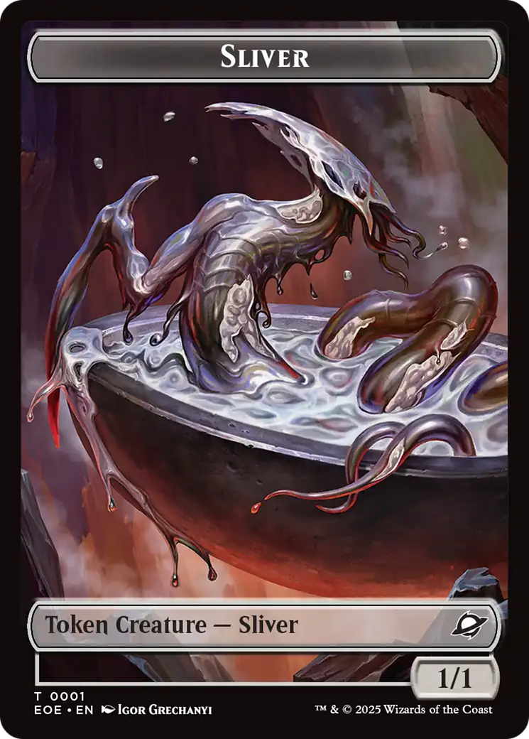 Robot // Sliver Double-Sided Token [Edge of Eternities Tokens] | Boutique FDB TCG