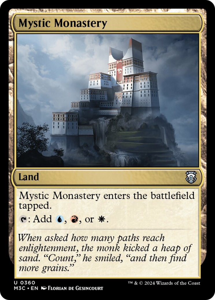 Mystic Monastery (Ripple Foil) [Modern Horizons 3 Commander] | Boutique FDB TCG
