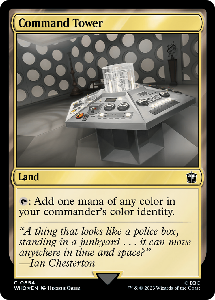 Command Tower (0854) (Surge Foil) [Doctor Who] | Boutique FDB TCG