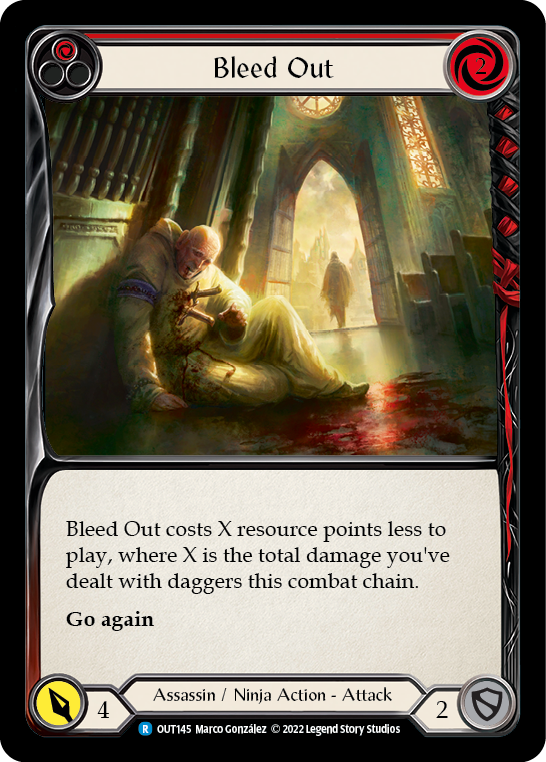 Bleed Out (Red) [OUT145] (Outsiders) | Boutique FDB TCG