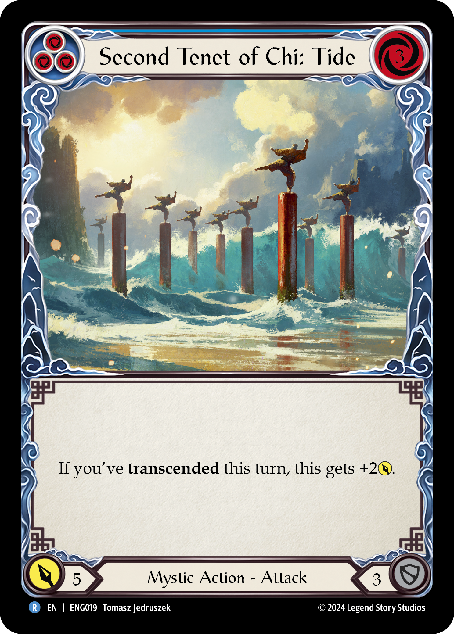 Second Tenet of Chi: Tide [ENG019] (Part the Mistveil Enigma Blitz Deck) | Boutique FDB TCG