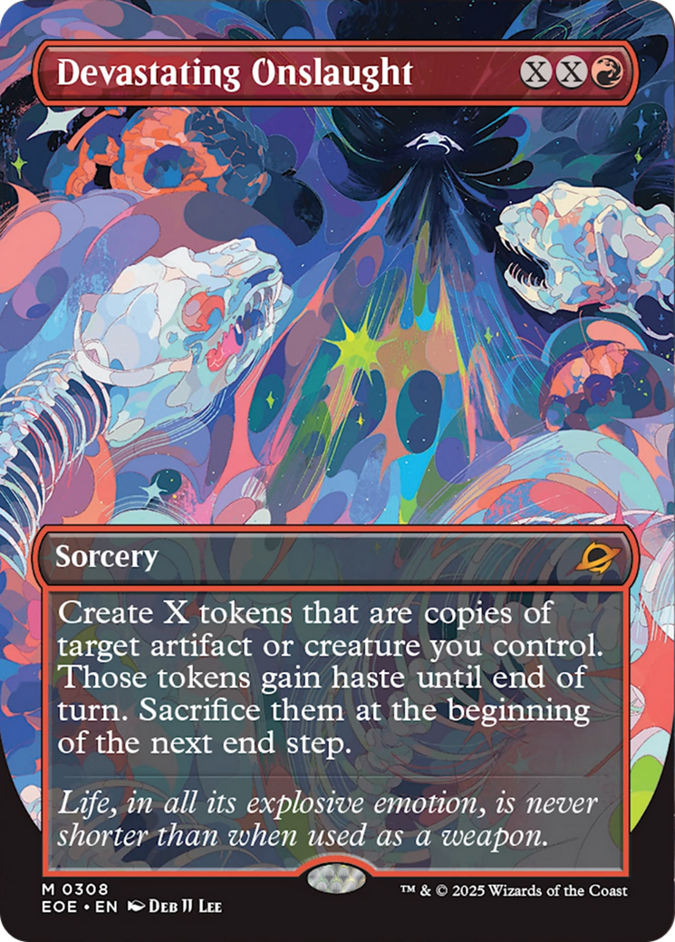 Devastating Onslaught (Borderless) [Edge of Eternities] | Boutique FDB TCG