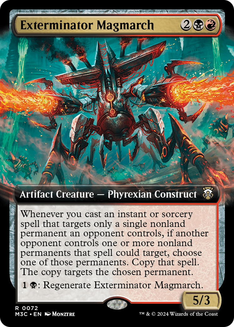 Exterminator Magmarch (Extended Art) (Ripple Foil) [Modern Horizons 3 Commander] | Boutique FDB TCG