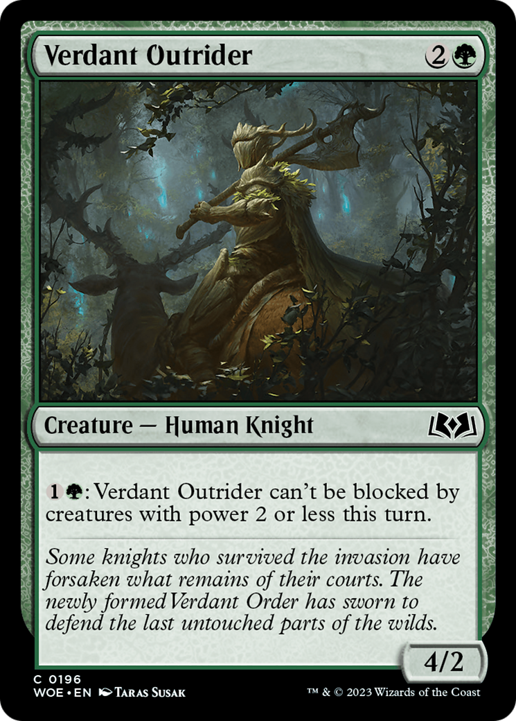 Verdant Outrider [Wilds of Eldraine] | Boutique FDB TCG