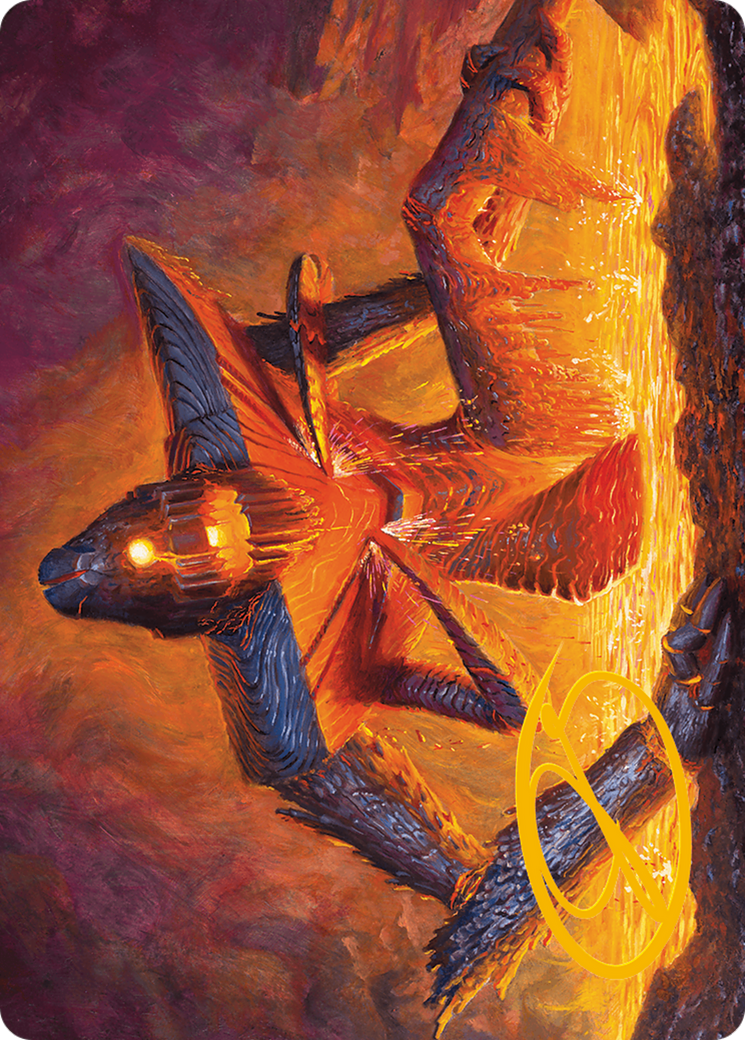 Molten Gatekeeper Art Card (Gold-Stamped Signature) [Modern Horizons 3 Art Series] | Boutique FDB TCG