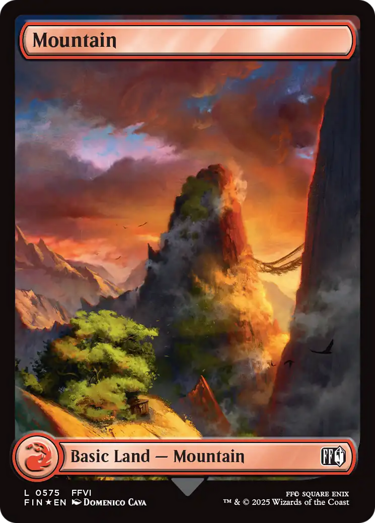 Mountain (0575) (Surge Foil) [FINAL FANTASY] | Boutique FDB TCG