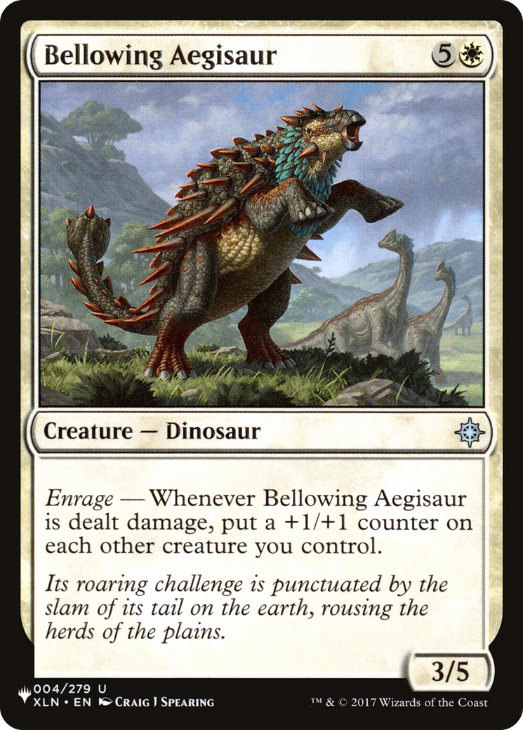 Bellowing Aegisaur [The List Reprints] | Boutique FDB TCG