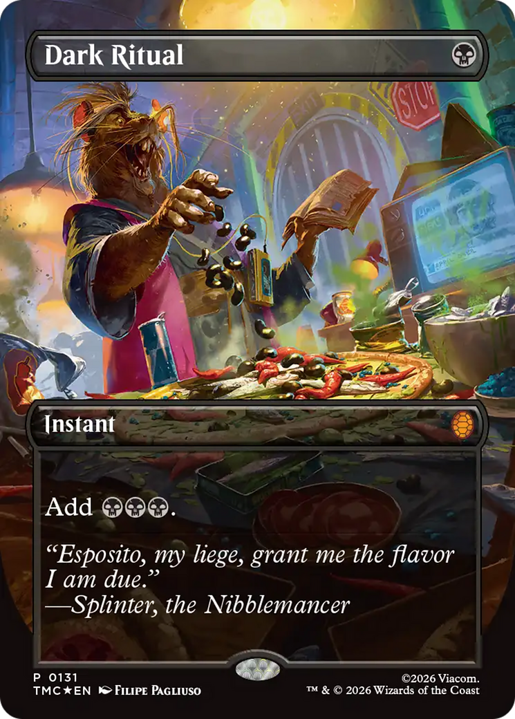 Dark Ritual (Borderless) [Teenage Mutant Ninja Turtles Commander] | Boutique FDB TCG