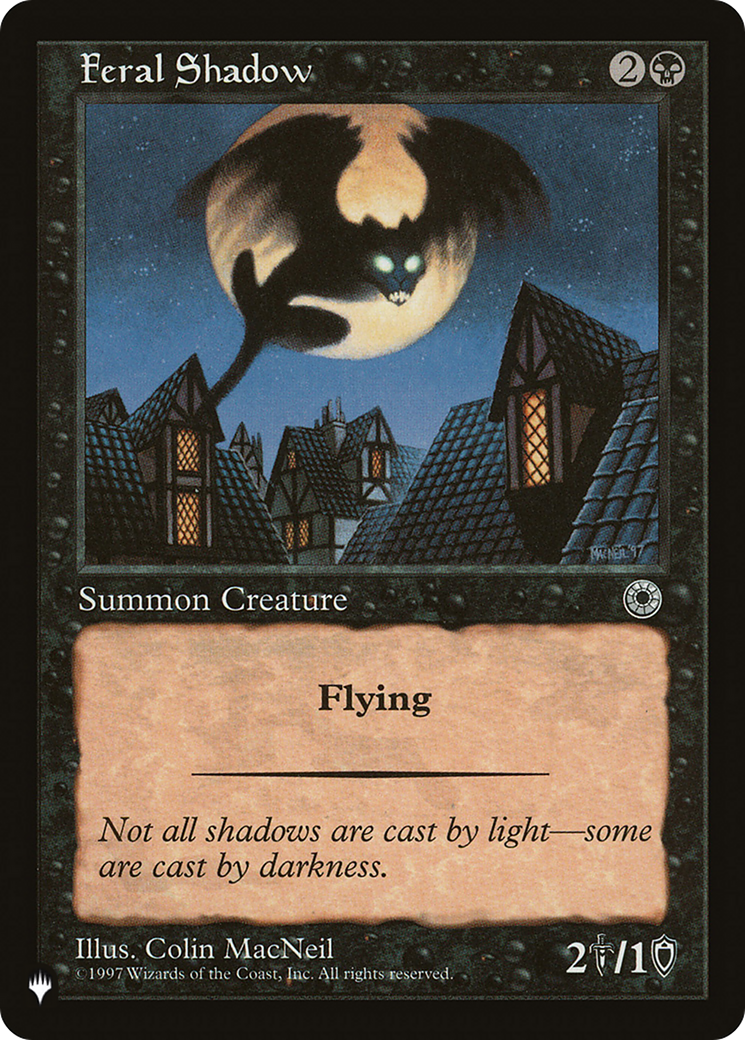 Feral Shadow [The List Reprints] | Boutique FDB TCG