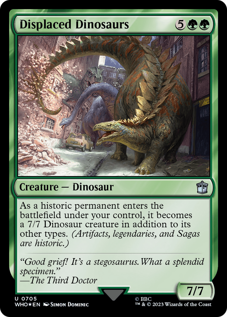 Displaced Dinosaurs (Surge Foil) [Doctor Who] | Boutique FDB TCG