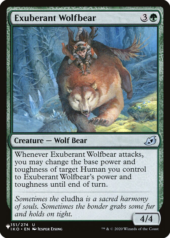 Exuberant Wolfbear [The List] | Boutique FDB TCG