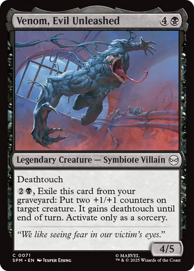 Venom, Evil Unleashed [Marvel's Spider-Man] | Boutique FDB TCG
