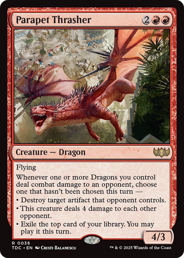 Parapet Thrasher [Tarkir: Dragonstorm Commander] | Boutique FDB TCG