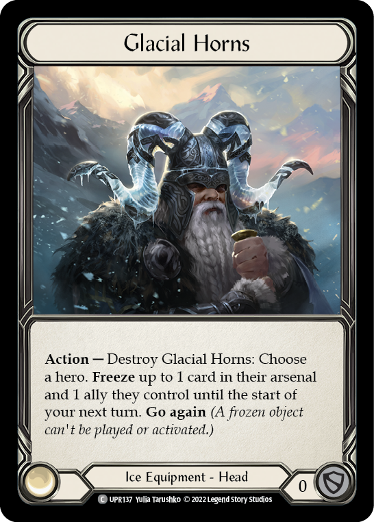 Glacial Horns [UPR137] (Uprising)  Cold Foil | Boutique FDB TCG