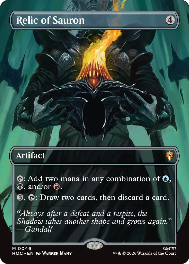 Relic of Sauron (Borderless) [The Hobbit: Eternal-Legal] | Boutique FDB TCG