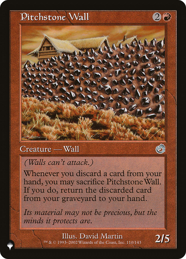 Pitchstone Wall [The List] | Boutique FDB TCG