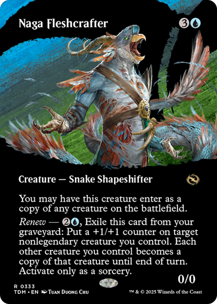 Naga Fleshcrafter (Borderless) [Tarkir: Dragonstorm] | Boutique FDB TCG