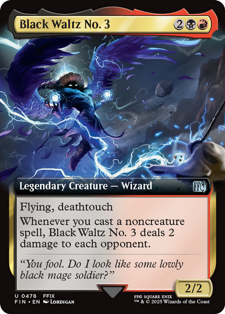 Black Waltz No. 3 (Extended Art) [FINAL FANTASY] | Boutique FDB TCG