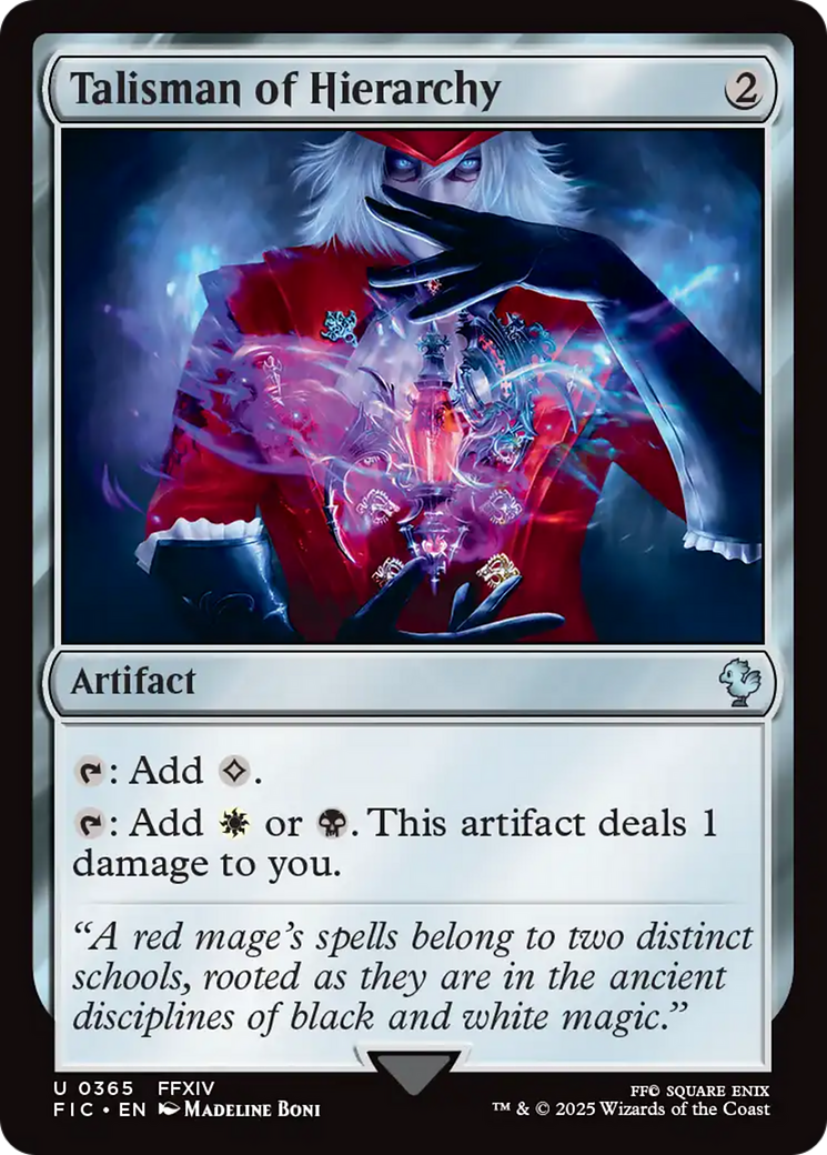 Talisman of Hierarchy [FINAL FANTASY Commander] | Boutique FDB TCG
