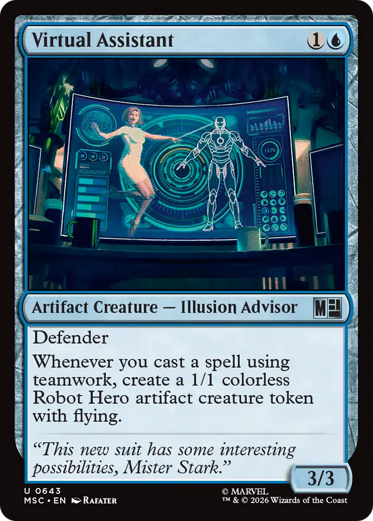 Virtual Assistant [Marvel Super Heroes Commander] | Boutique FDB TCG