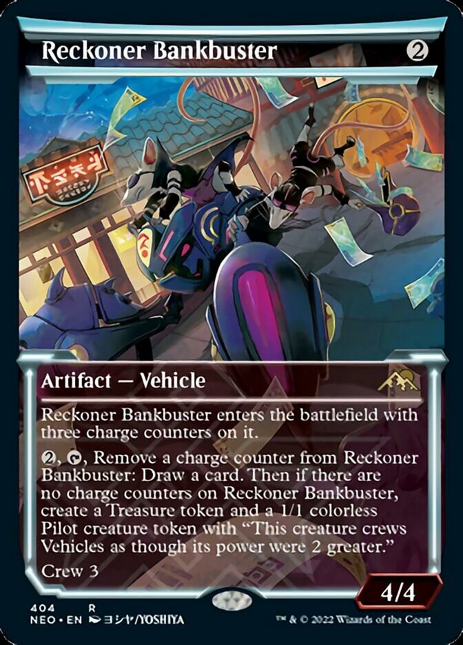 Reckoner Bankbuster (Showcase Soft Glow) [Kamigawa: Neon Dynasty] | Boutique FDB TCG