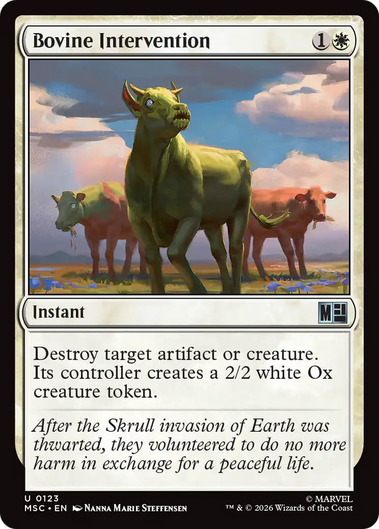 Bovine Intervention (Surge Foil) [Marvel Super Heroes Commander] | Boutique FDB TCG