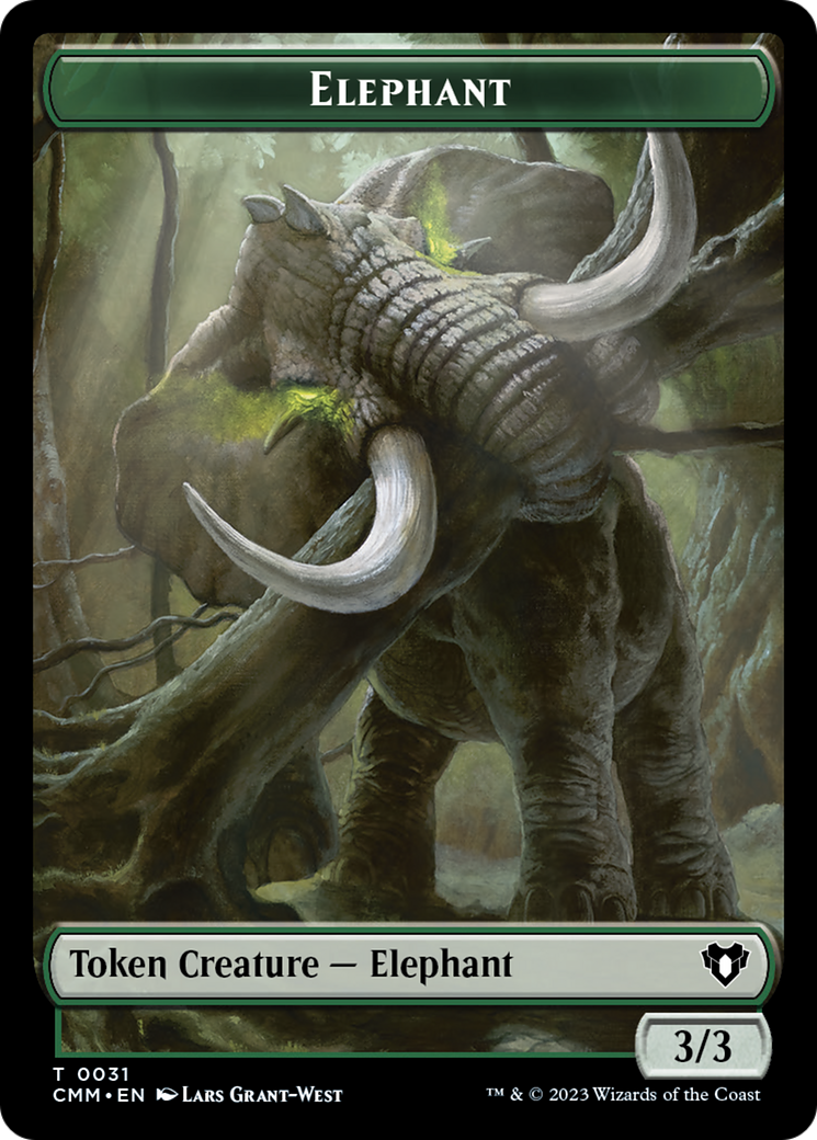 Elephant Token [Commander Masters Tokens] | Boutique FDB TCG