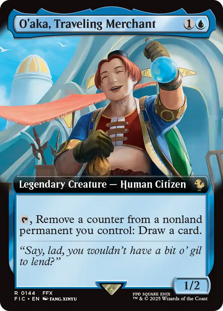 O'aka, Traveling Merchant (Extended Art) [FINAL FANTASY Commander] | Boutique FDB TCG