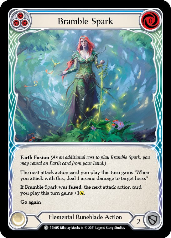 Bramble Spark (Blue) [BRI015] (Tales of Aria Briar Blitz Deck)  1st Edition Normal | Boutique FDB TCG