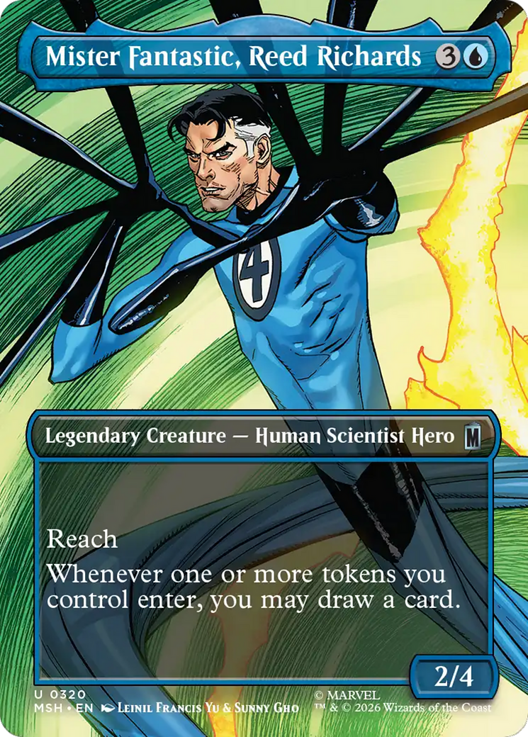 Mister Fantastic, Reed Richards (Borderless) [Marvel Super Heroes] | Boutique FDB TCG