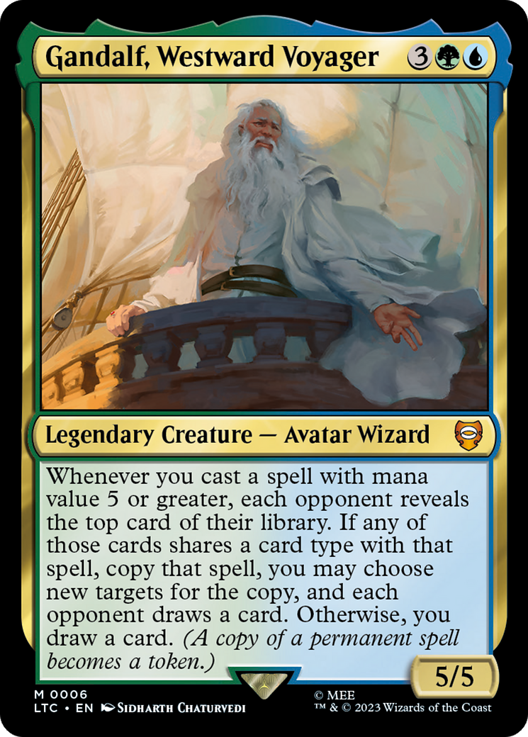 Gandalf, Westward Voyager [The Lord of the Rings: Tales of Middle-Earth Commander] | Boutique FDB TCG