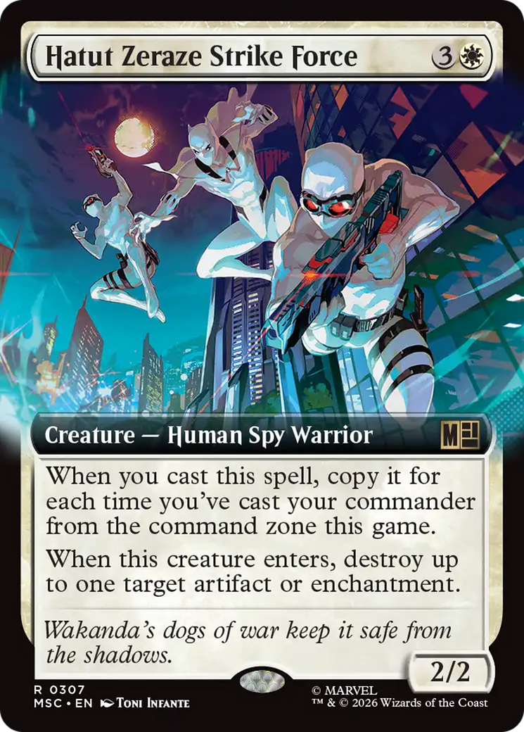 Hatut Zeraze Strike Force (Extended Art) [Marvel Super Heroes Commander] | Boutique FDB TCG